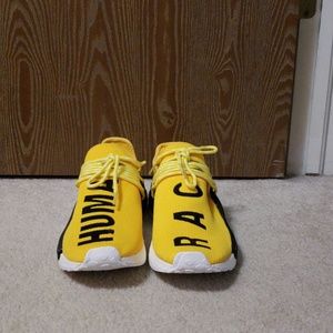 Adidas human race nmd size 9.5 yellow